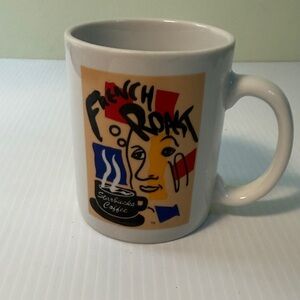 Starbucks French Roast Mug - White with Multicolor Design